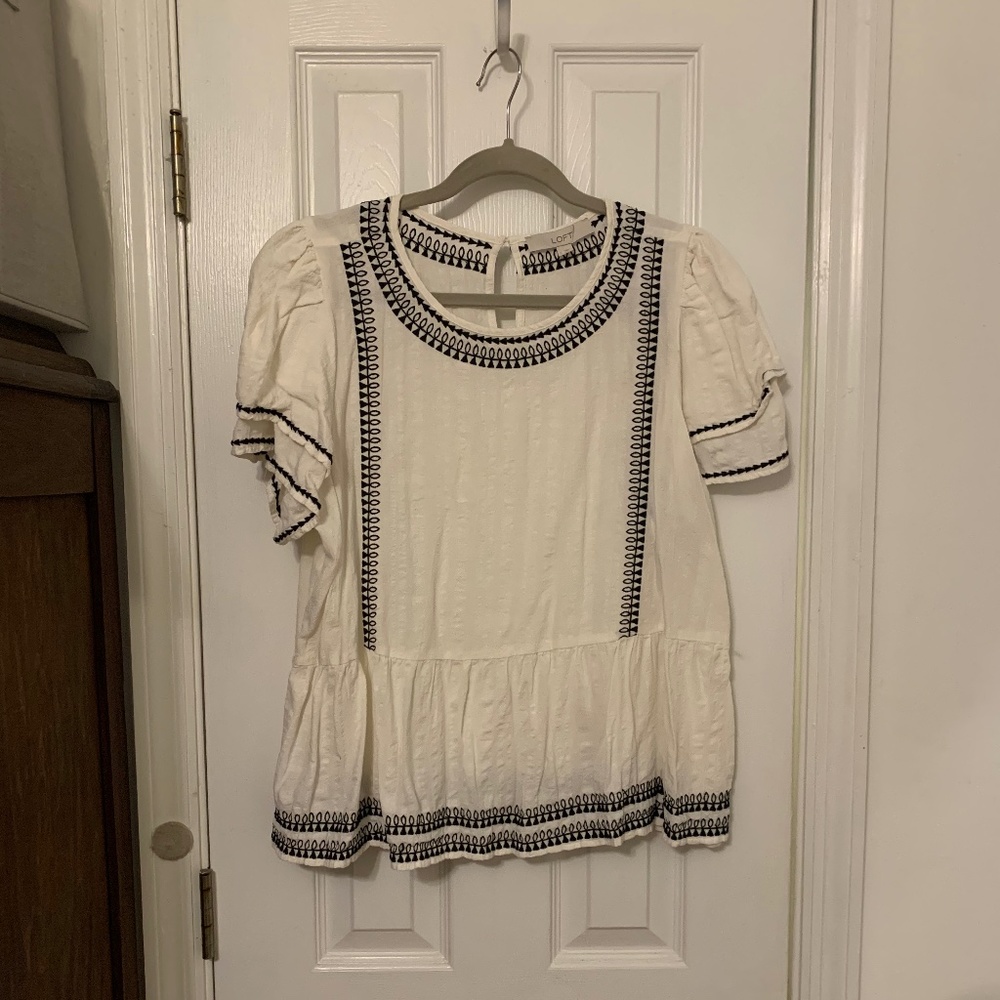 Loft Peplum Top